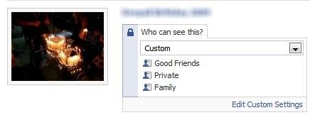 privacy di facebook - Album