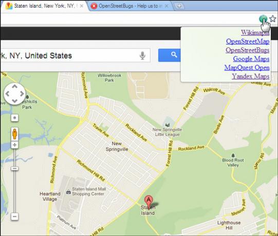 estensione google map chrome