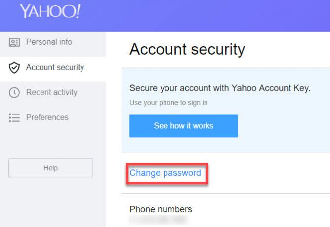 Suggerimenti sulla sicurezza dell'account di posta Yahoo