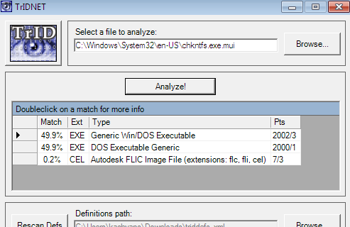 Identifica i file sconosciuti con TrID [Windows/Linux] tridnet