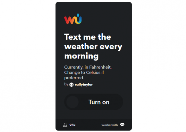 La guida IFTTT definitiva: usa lo strumento più potente del Web come un 3WTTTT TextWeather Pro