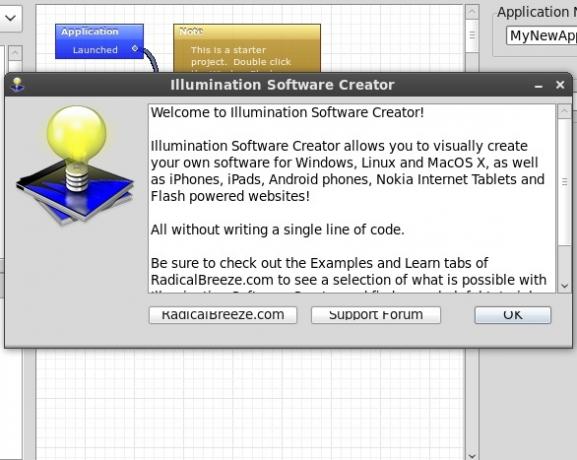 Crea i tuoi programmi con Illumination Software Creator [Giveaway] benvenuto