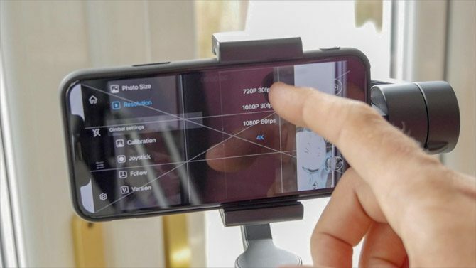 Yi Smartphone Gimbal: Morbido setoso filmato, ma potrebbe essere migliore yi sistema cardanico app menu 670x377