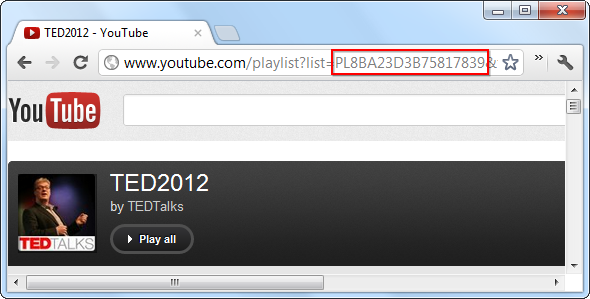 feed rss di youtube