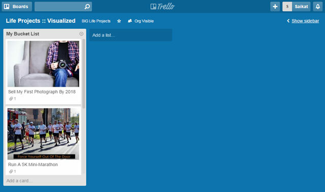 Trello: crea un elenco di bucket