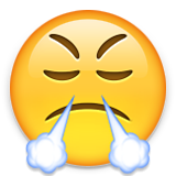 emoticon emoji arrabbiato trionfo