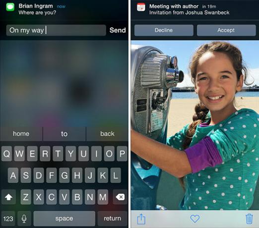 Novità di iOS 8 notifiche