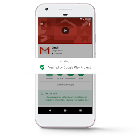 Scatti di prodotti Google Play Protect 2