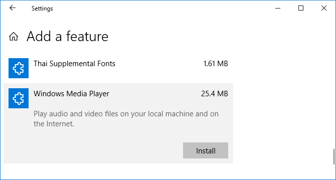 Come scaricare la funzionalità opzionale wmp di Windows Media Player 12 per Windows 10 670x359