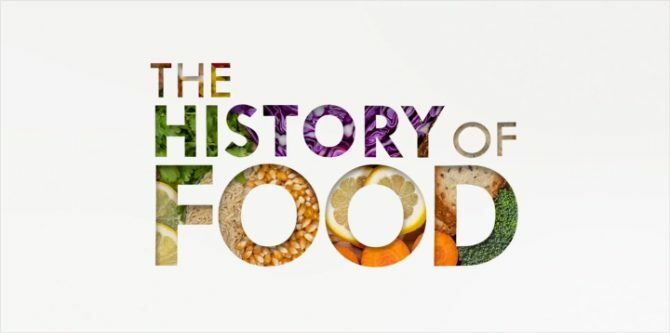 La carta del titolo History of Food