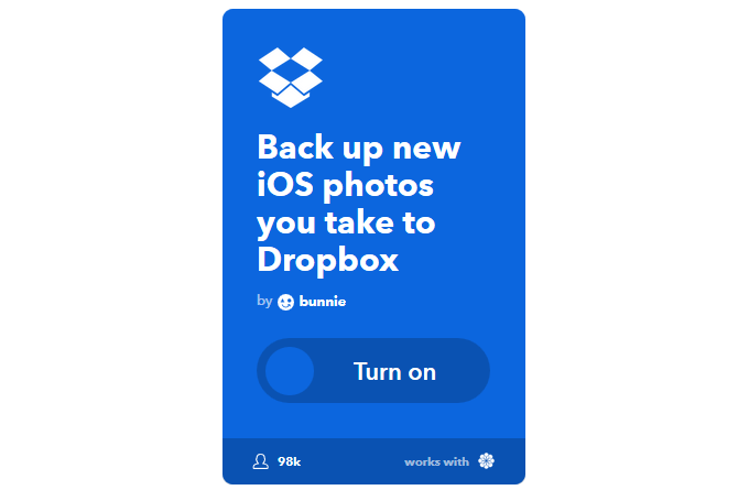 La guida IFTTT definitiva: utilizza lo strumento più potente del Web come un Pro 48IFTTT iOSPhotosToDropbox