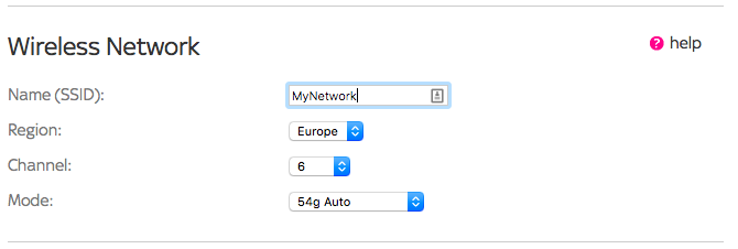 Impostazioni del router wireless Modalità canale SSID di rete