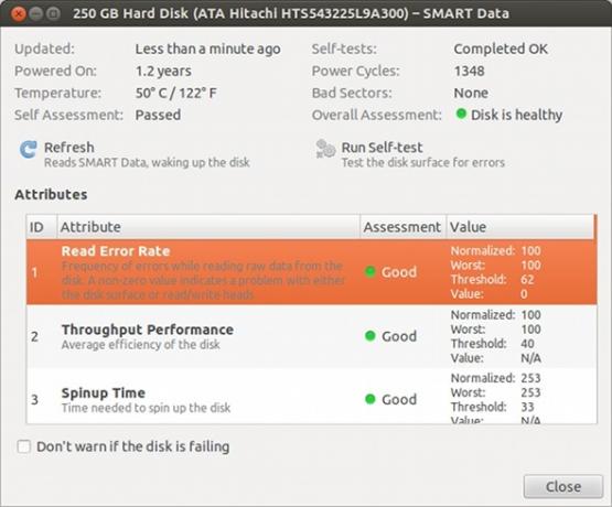 errori hdd di linux