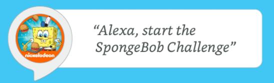 La nuova funzionalità Amazon Alexa suggerirà competenze di terze parti Amazon Alexa chiama Spongebob