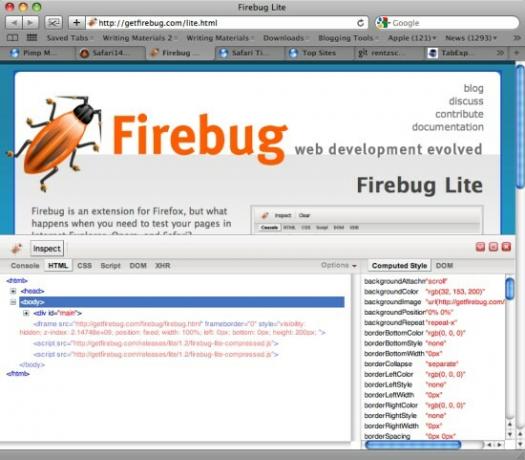 11 Firebug Lite