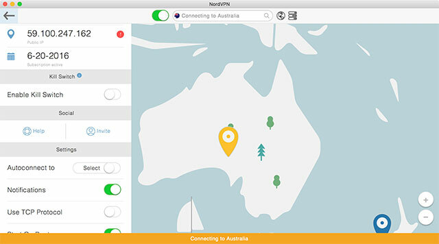 NordVPN per Mac: gestisci facilmente privacy e regioni in OS X nordvpnconnecting