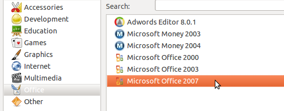 installa Office 2007 su Linux