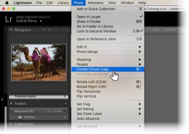 Lightroom: crea una copia virtuale