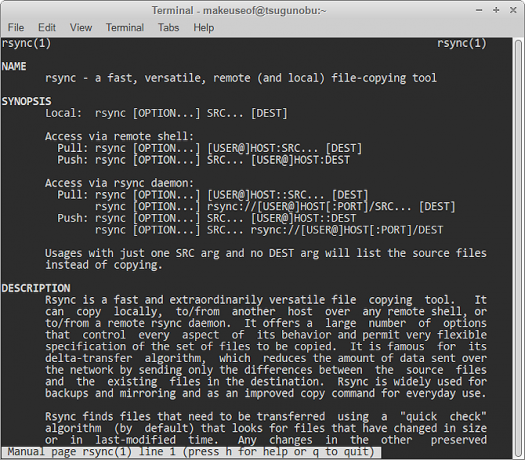 manuale di rsync