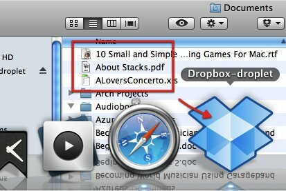 2 Strumenti per rendere la condivisione dei file su Dropbox Droplet Dropbox 01 più veloce e più facile