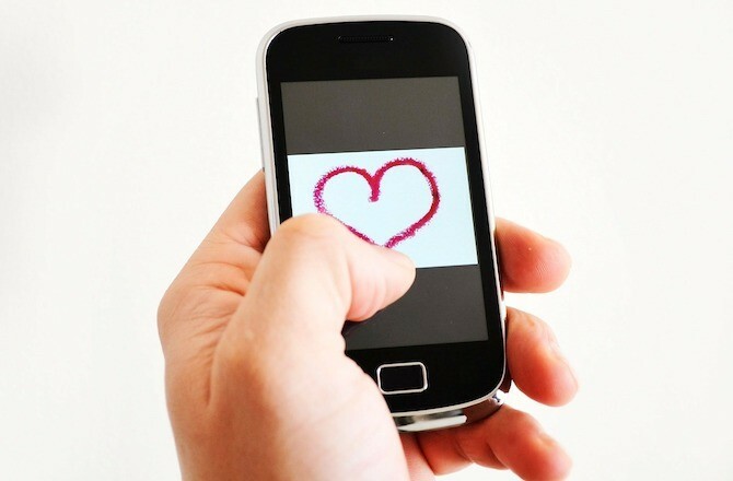 Cuore preferito sul cellulare