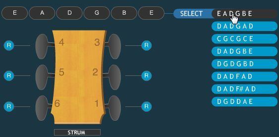 toni di accordatura della chitarra