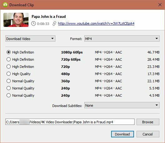 Downloader video 4K Download playlist YouTube, canali e altro Downloader download video 4K Download video