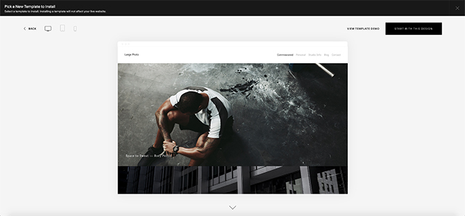 I migliori modelli di Squarespace Lange