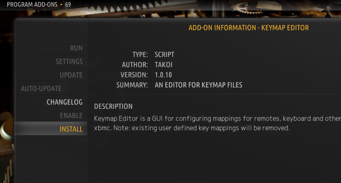 Modifica i file keymap per personalizzare le scorciatoie da tastiera di Kodi