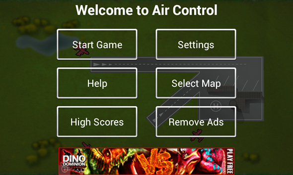 Controlla i cieli e gli aerei terrestri in sicurezza con Air Control [Android 1.6+] main aircontrol