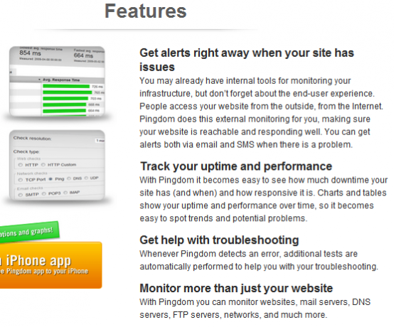 Pingdom: monitora i tempi di inattività del sito Web e invia avvisi image thumb120
