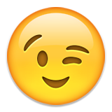 Emoticon emoji sfacciato ammiccante