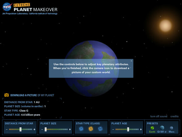 cronologia della NASA Planetquest