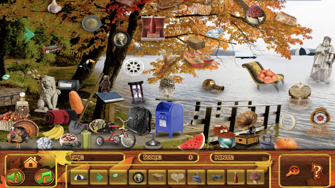 Hidden Objects Ringraziamento Puzzle iPhone