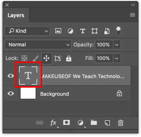 Come aggiungere e modificare il testo nel pannello dei livelli di Adobe Photoshop Photoshop