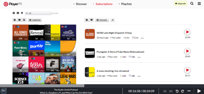 Lettore Web FM Player