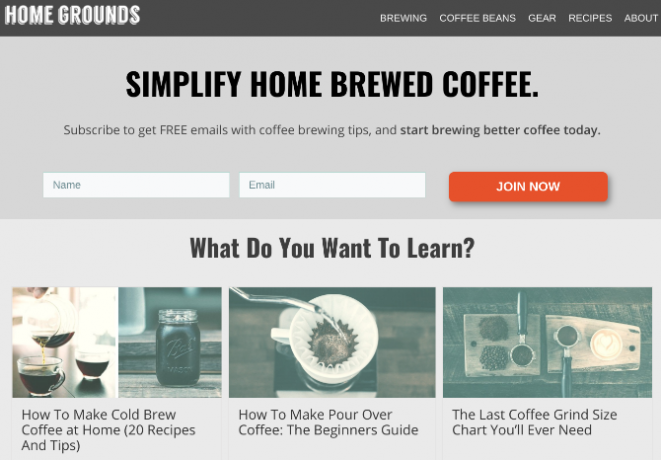 Home Grounds ha semplici guide per preparare caffè di livello professionale a casa