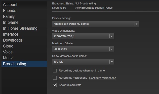 Steam-Broadcast-Settings