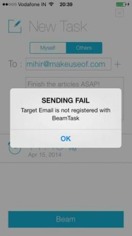 Beamtask-for-iPhone-Invio-Failed-user-non-registrati