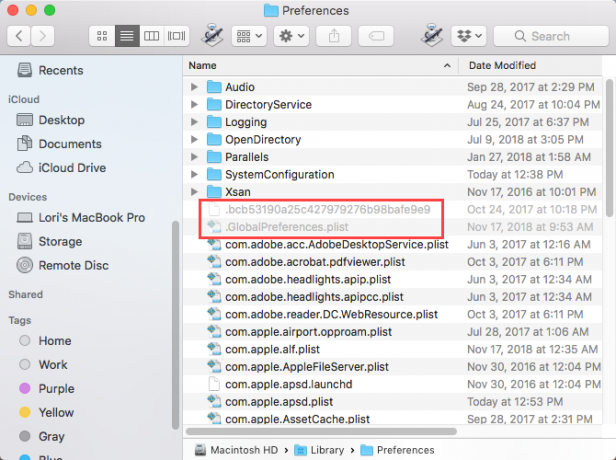 Mostra sempre i file nascosti nel Finder su un Mac