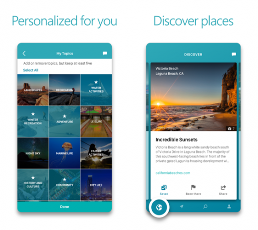 Gite - Un'app Microsoft Travel