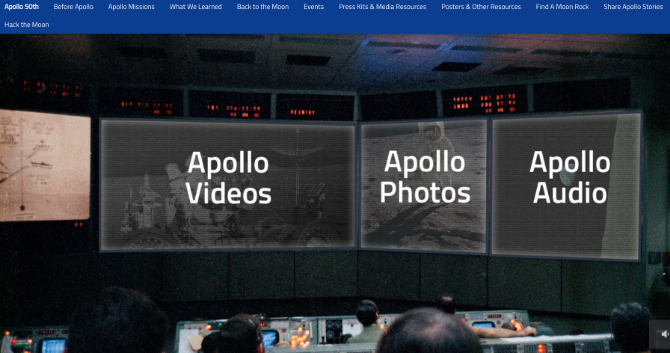 Il sito del 50 ° anniversario dell'Apollo della NASA ha foto, video e audio ufficiali del primo atterraggio sulla luna