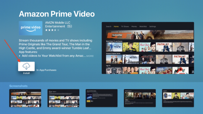 Download dell'app Amazon Prime Video