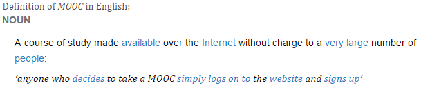 Definizione MOOC