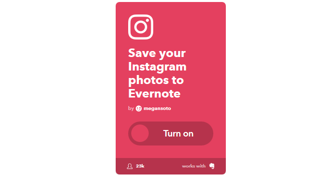 La guida IFTTT definitiva: usa lo strumento più potente del Web come un professionista 43IFTTT InstagramToEvernote