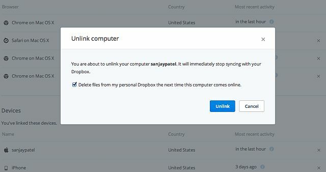 Dropbox-Pro-Scollega-Device-Remote-Wipe