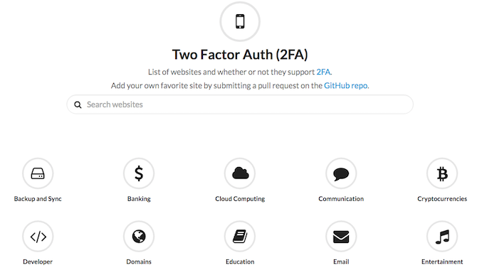 Applicazione web Two Factor Auth