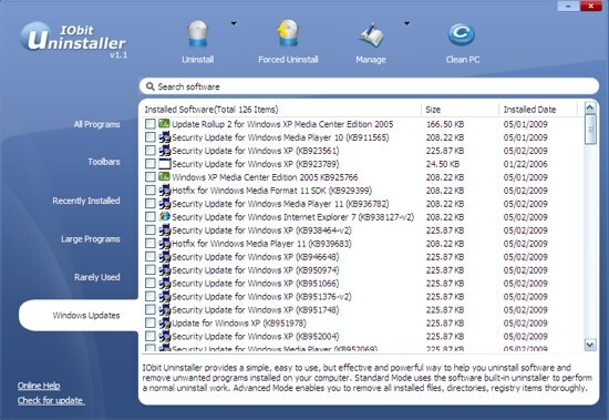 forzare la disinstallazione dei programmi