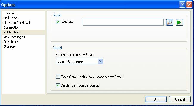 Controlla tutte le e-mail e ricevi avvisi e-mail con la notifica di configurazione di POP Peeper (Windows )11