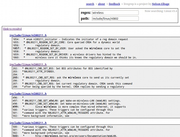 cerca il codice sorgente del kernel linux